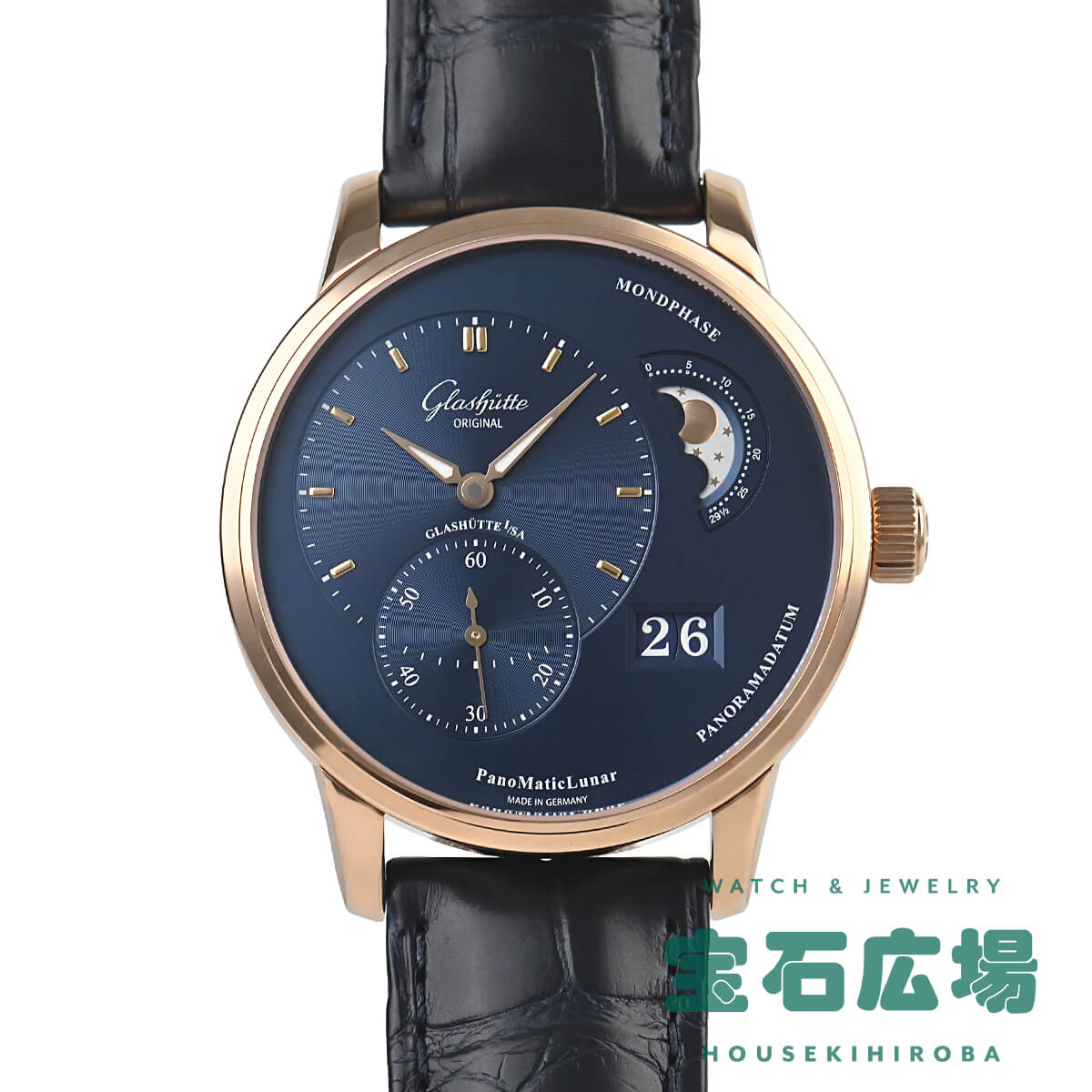 グラスヒュッテ オリジナル GLASHUTTE ORIGINAL パノマティックルナ 1-90-02-11-35-61 新品 メンズ 腕時計