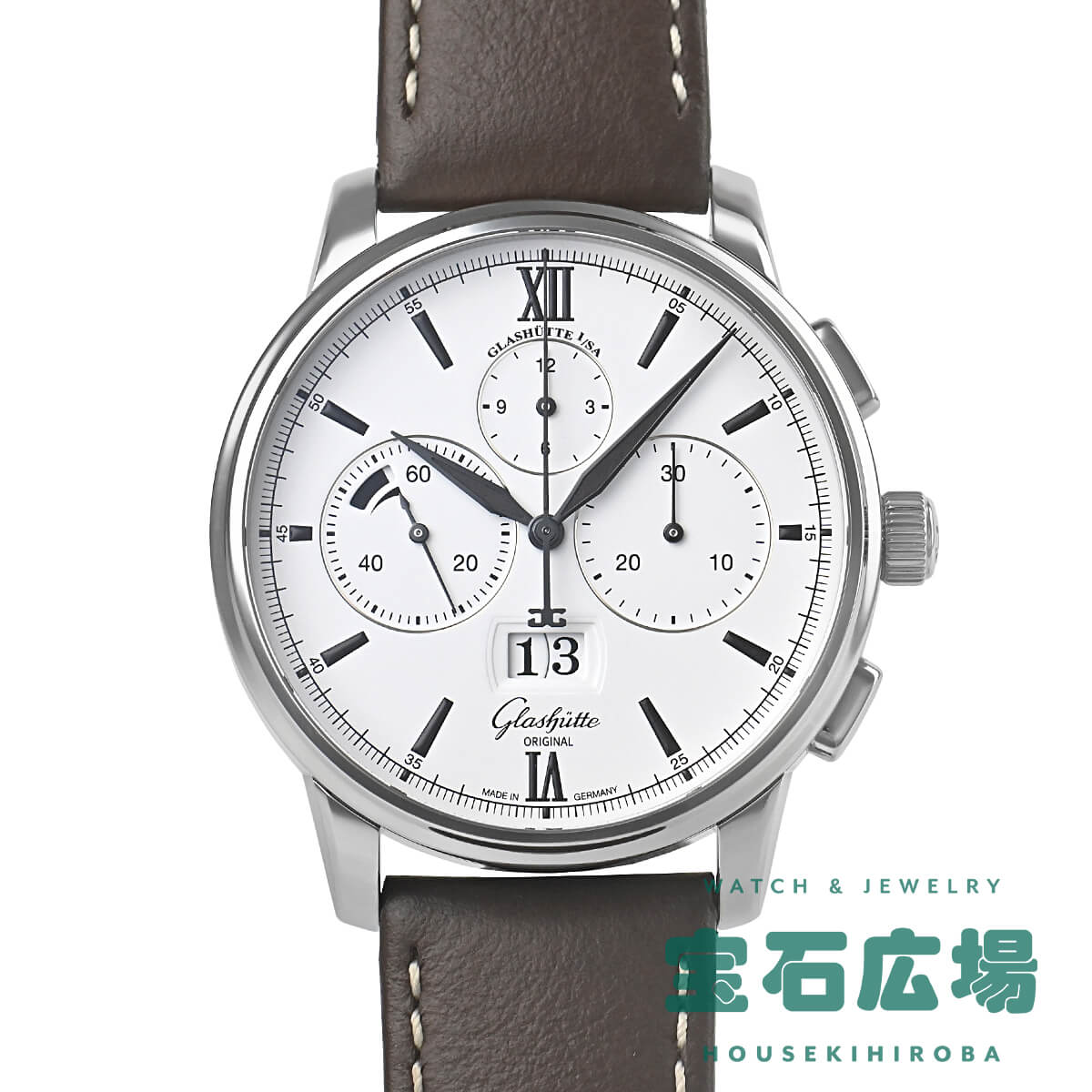 グラスヒュッテ オリジナル GLASHUTTE ORIGINAL セネタ クロノグラフ パノラマデイト 1 37 01 05 02 35 新品 メンズ 腕時計 :GL063:宝石広場ヤフー店