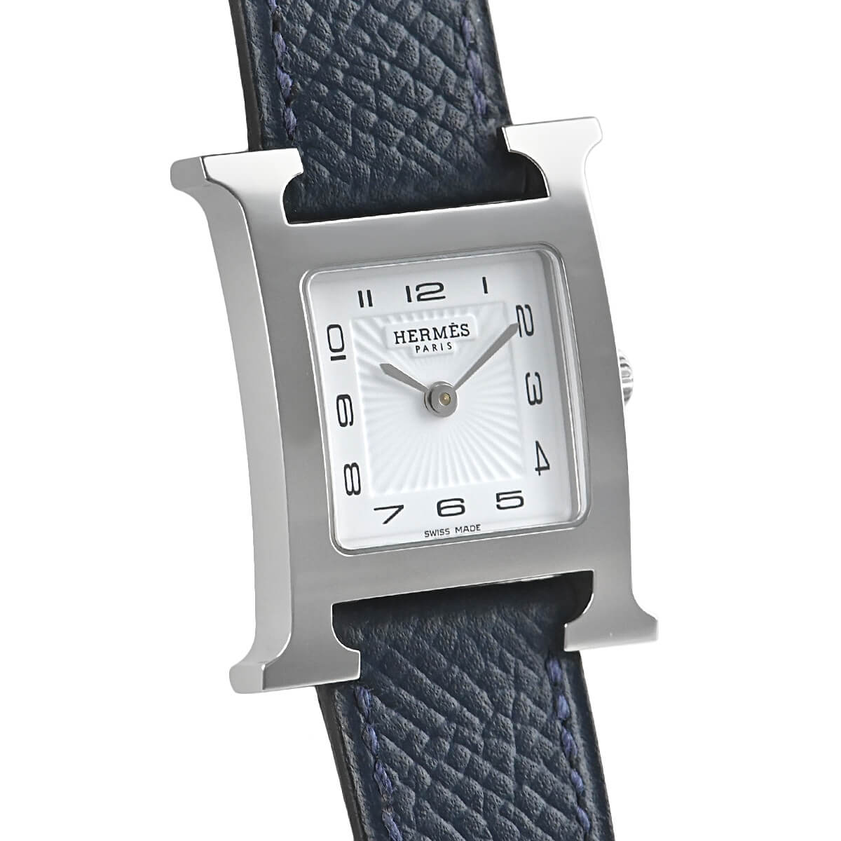 美品 エルメス Hウォッチ ホワイト シルバー HH1.210 レディース エルメス Hウォッチ レディース シルバー HH1.210 | 【オオクラヤ