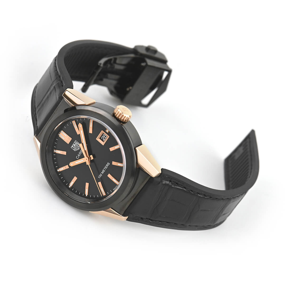 タグホイヤー ゴールド（TAG HEUER）（ベルトカラー：ブラック系）の