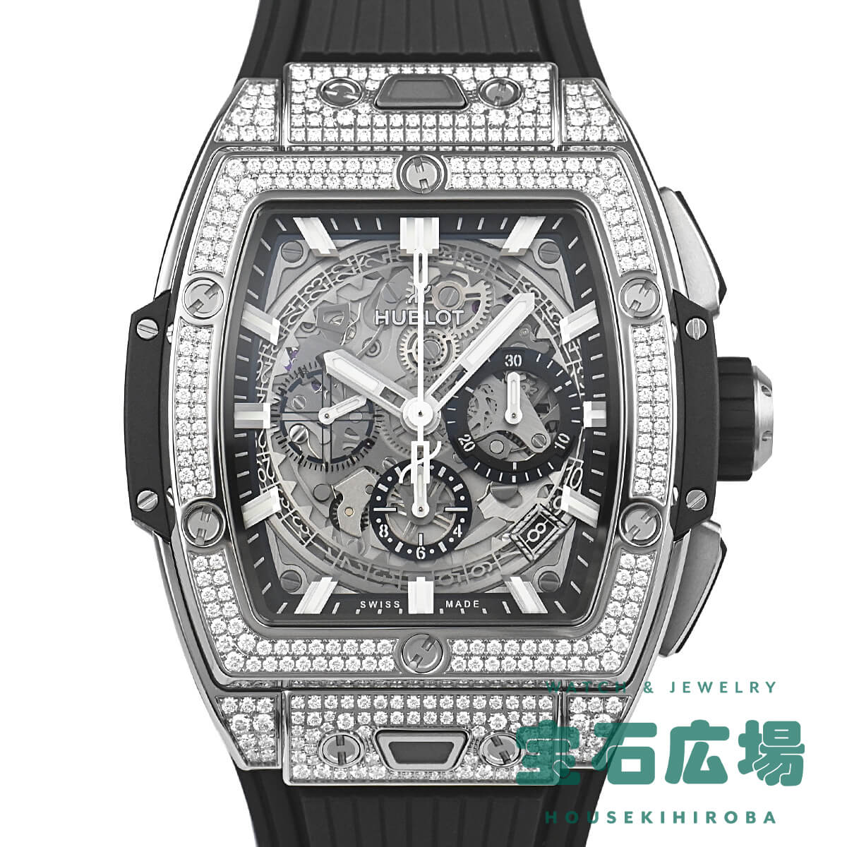 ウブロ HUBLOT スピリット オブ ビッグ・バン チタニウム パヴェ 642.NX.0170.RX.1704 新品 メンズ 腕時計