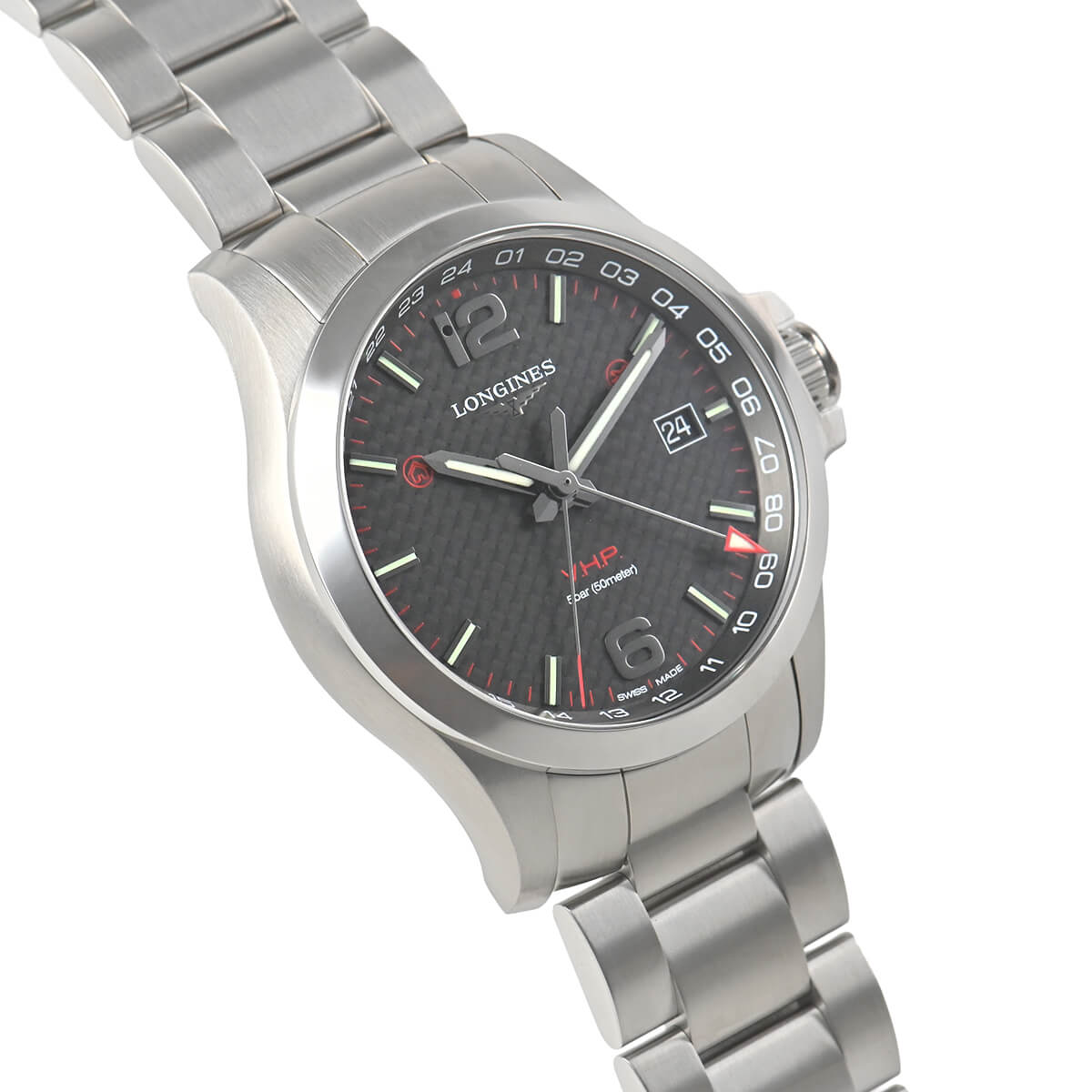 ロンジン LONGINES コンクエスト V.H.P. GMT L3.728.4.66.6 新品 メンズ 腕時計の画像