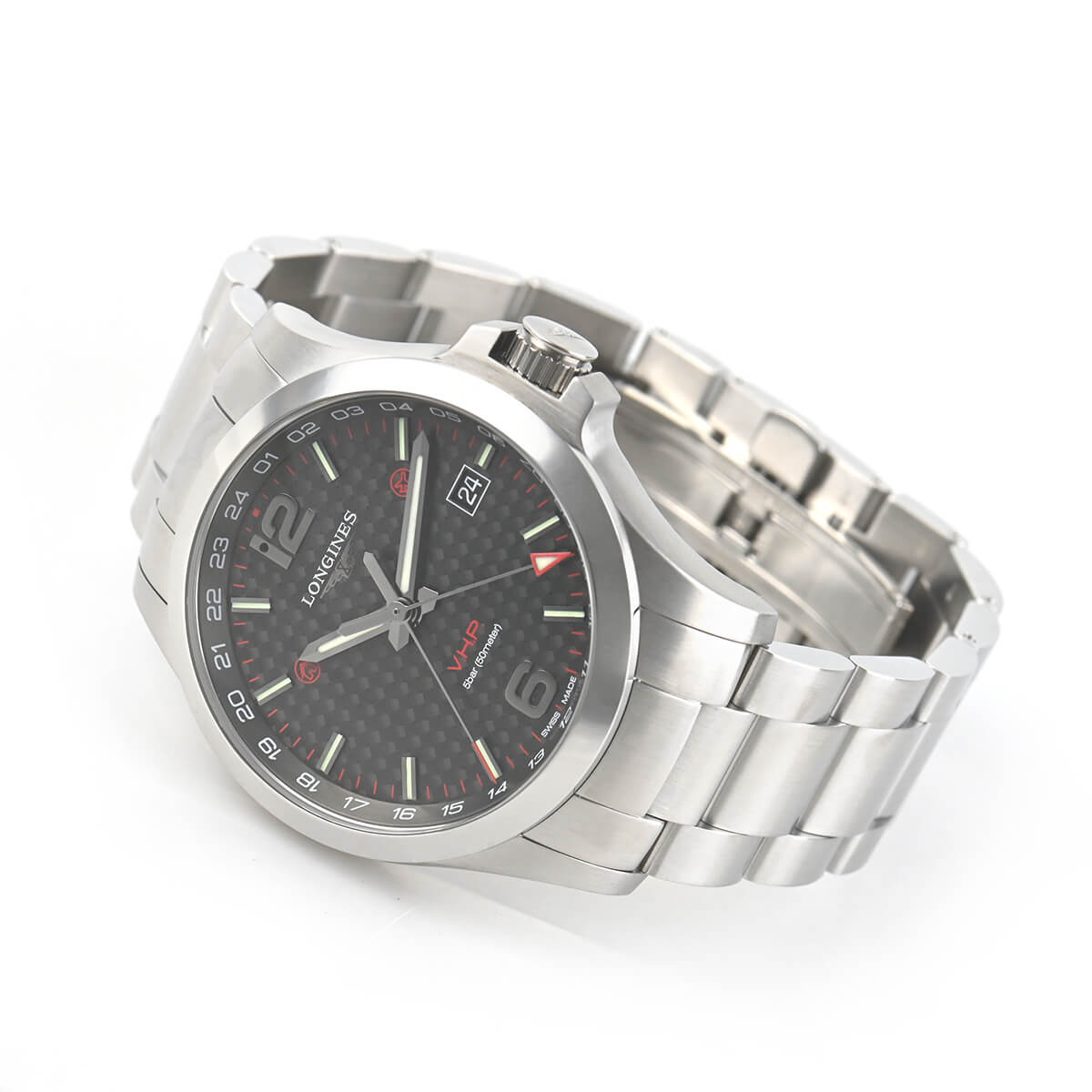 ロンジン LONGINES コンクエスト V.H.P. GMT L3.728.4.66.6 新品 メンズ 腕時計の画像