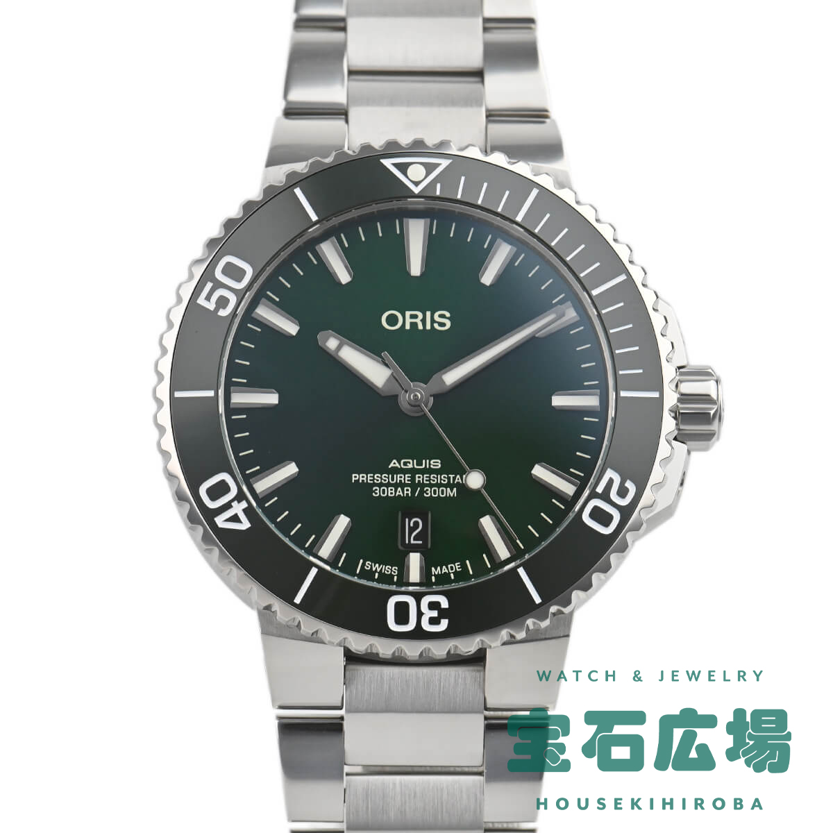 オリス ORIS アクイスデイト 01 733 7766 4157-07 8 22 05PEB 新品 メンズ 腕時計