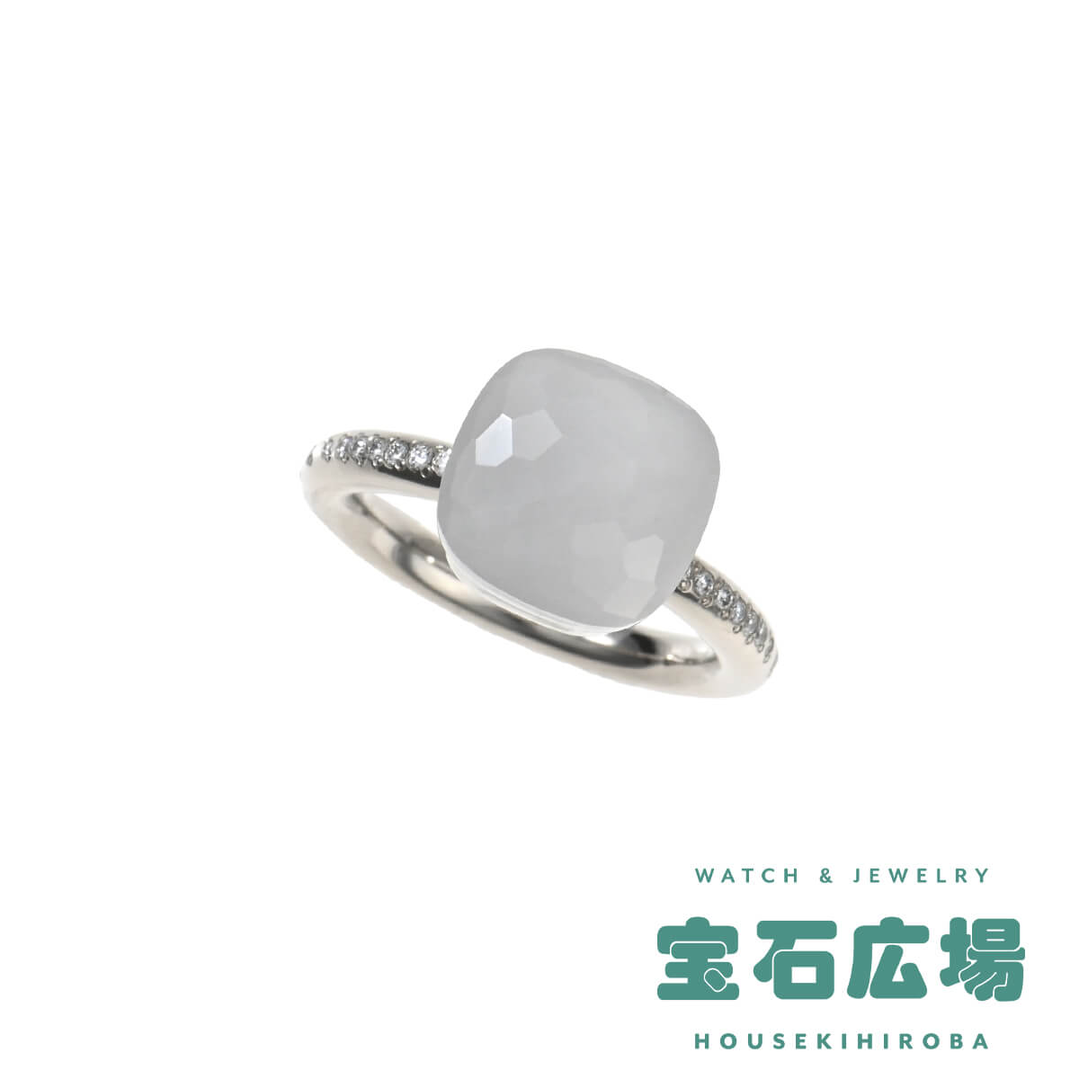 ポメラート Pomellato ヌード ミルキークラシック ミルキークオーツ・ダイヤ リング PAC2031_UW000_B0QLT 新品 レディース ジュエリー