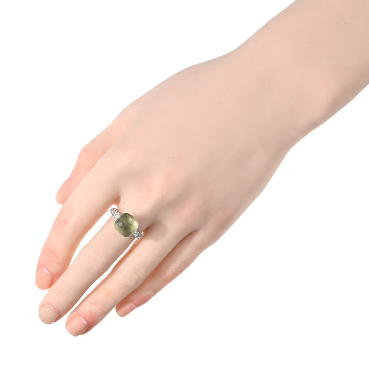 Pomellato ポメラート ヌードクラシックリング プラシオライト 12号 ポメラート Pomellato ヌードクラシック プラシオライト・ダイヤ