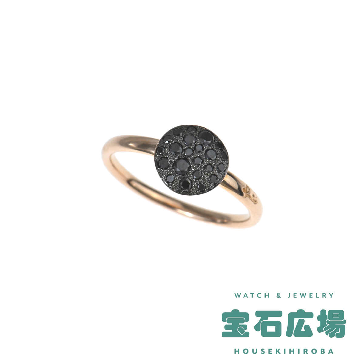 ポメラート Pomellato サッビア パヴェブラックダイヤ リング