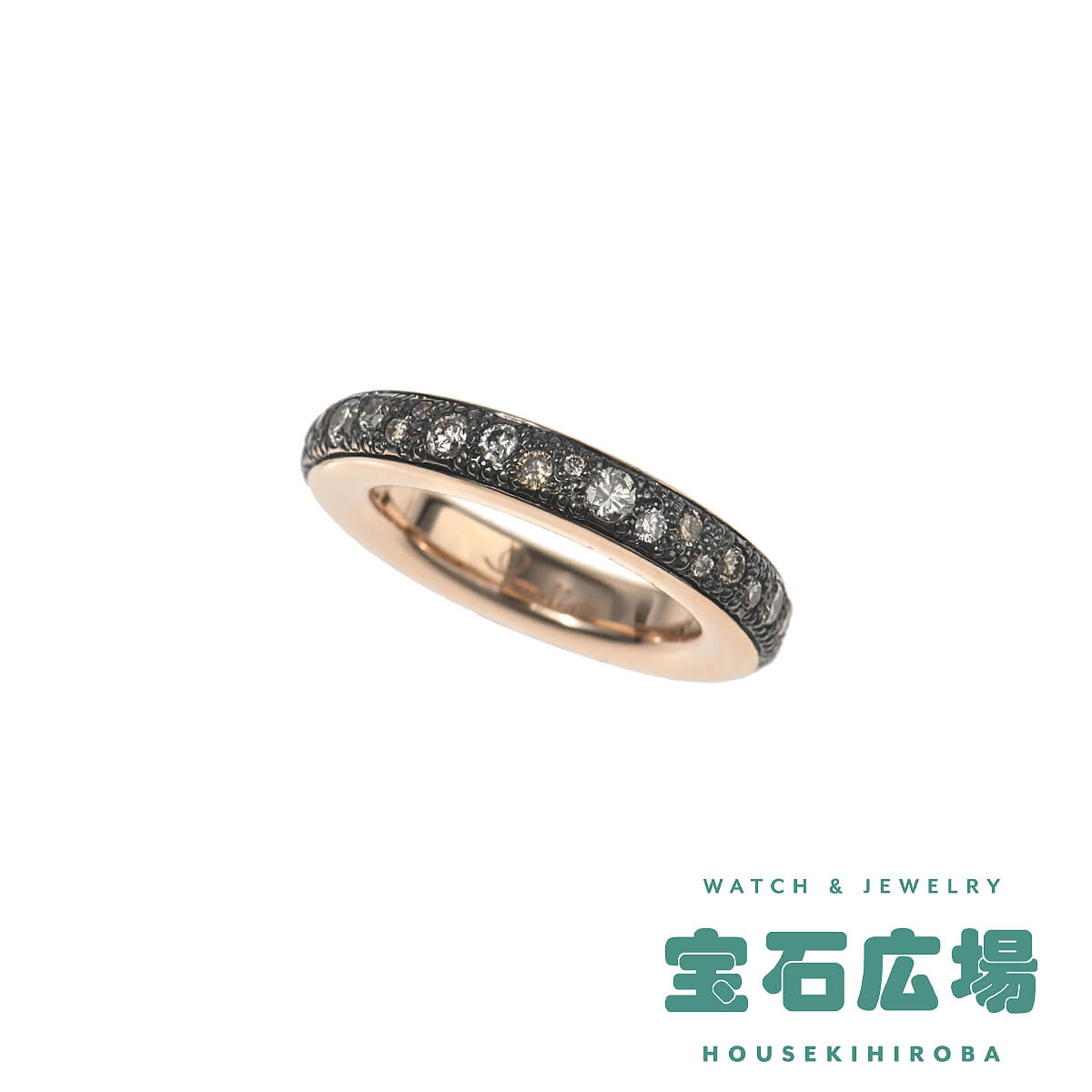 ポメラート Pomellato イコニカ エタニティ ブラウンダイヤ リング