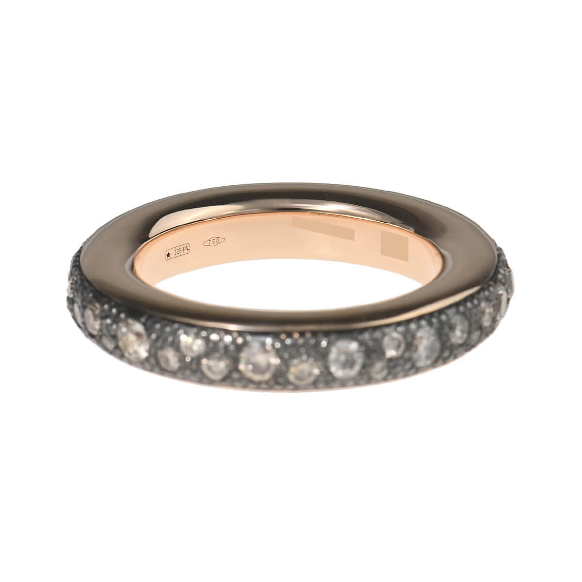 ポメラート Pomellato イコニカ エタニティ ブラウンダイヤ リング
