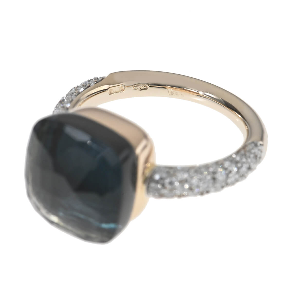 ポメラート Pomellato ヌードマキシ ロンドンブルートパーズ・パヴェ