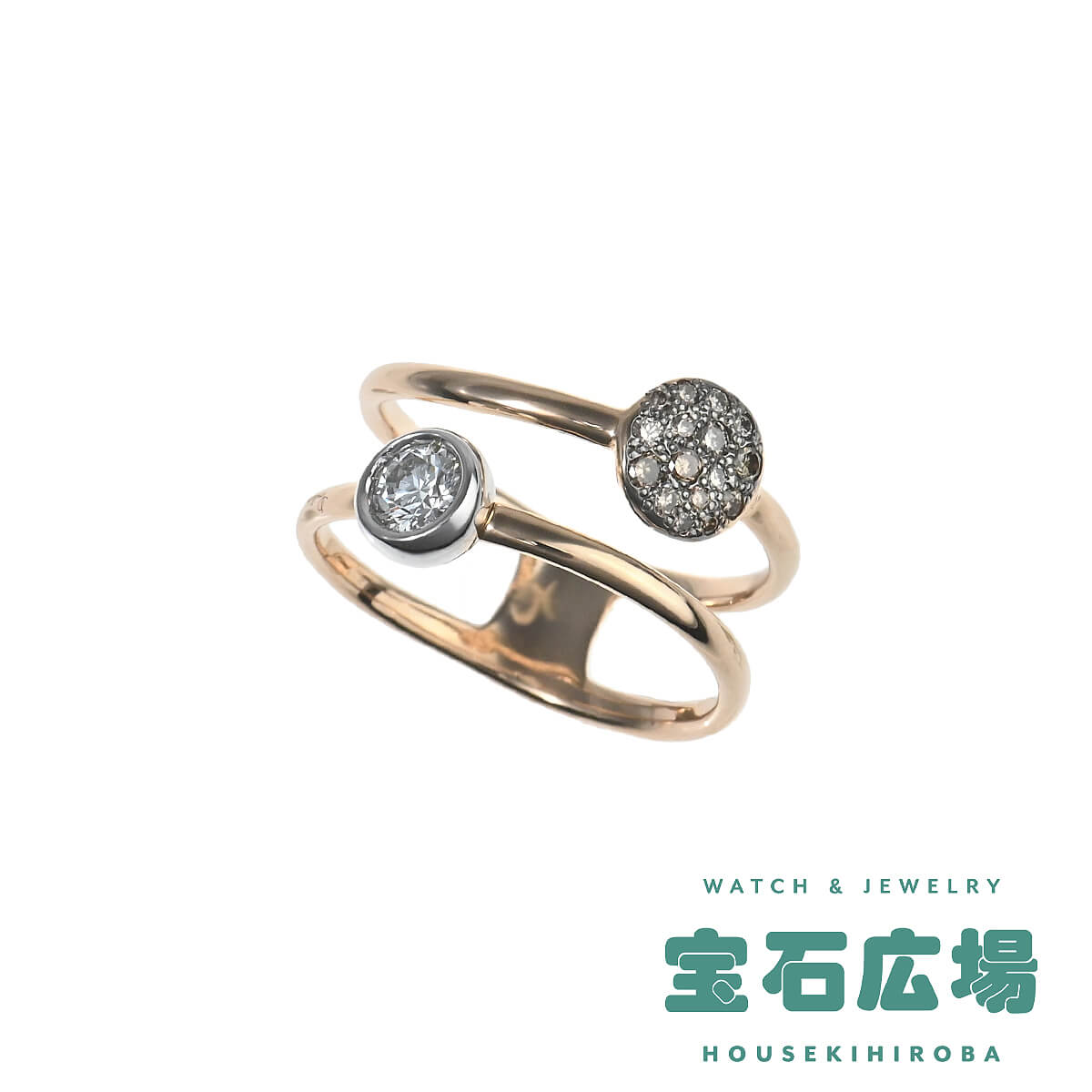 ポメラート Pomellato サッビア 1Pダイヤ・パヴェブラウンダイヤ 