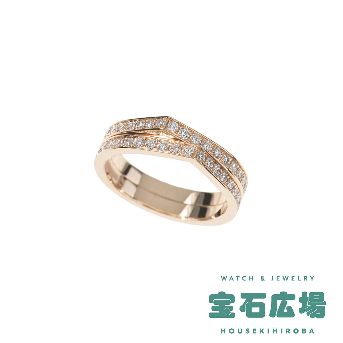 レポシ REPOSSI アンティフェール ダイヤ 2連リング RAF2BDPG00000 新品 ユニセックス ジュエリー