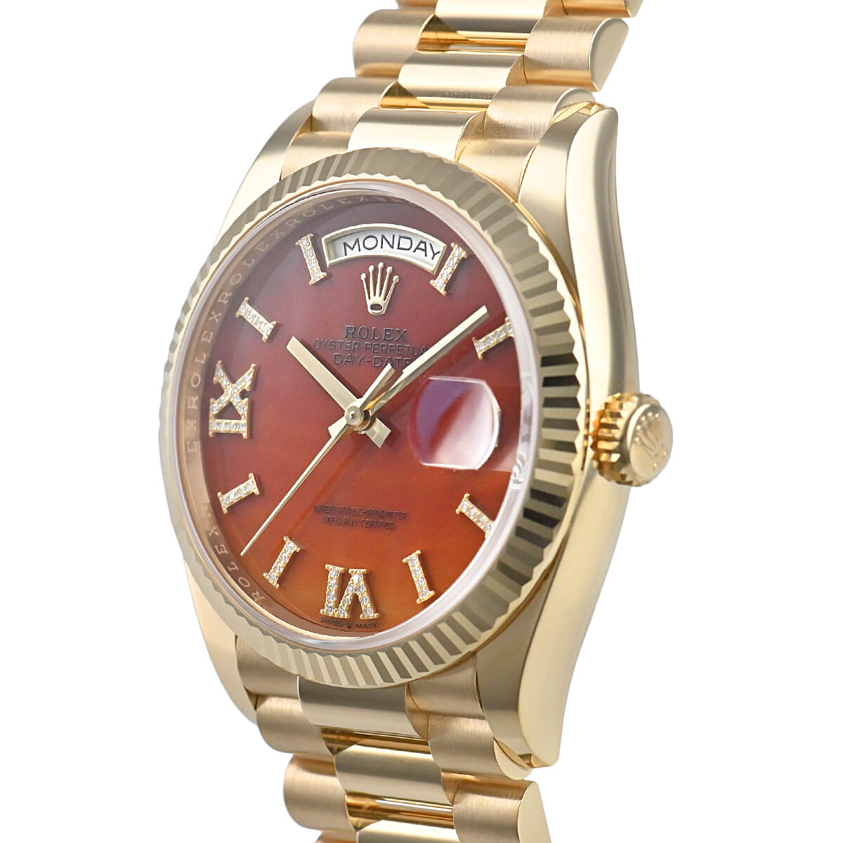 ミルクカート ロレックス デイデイト 36 ウォッチ：18 ct イエローゴールド