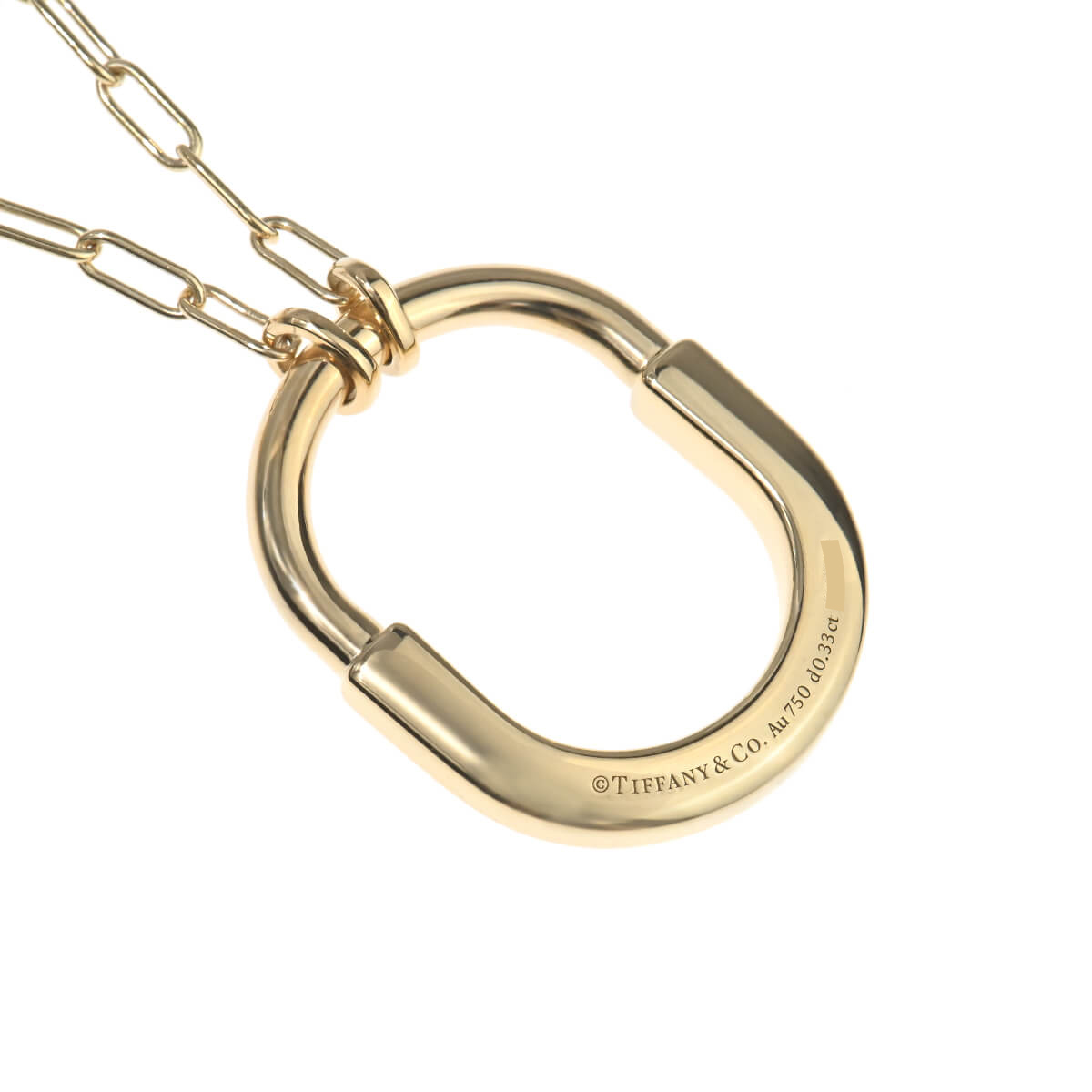 ティファニー ロック ペンダント ハーフダイヤモンド ネックレス WG TIFFANY&Co.（ティファニー） ロック（ミディアム） ハーフダイヤ