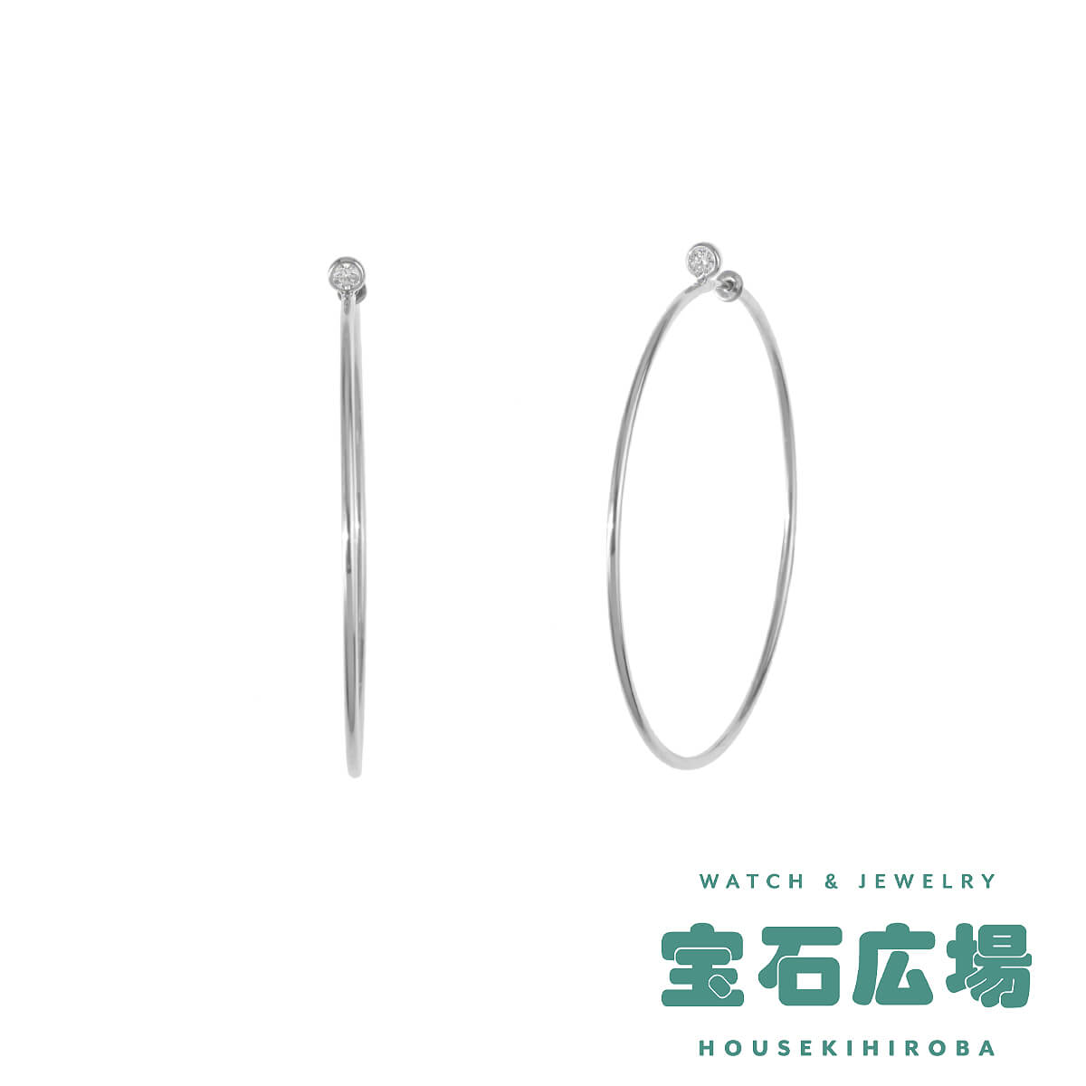 Tワイヤー フープ ピアス ミディアム RG[60011243] T wire Hoop