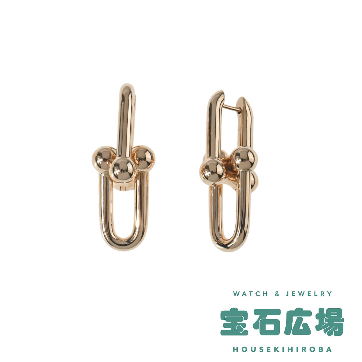 TIFFANY＆Co. ハードウェア ラージ リンク ピアス 925 シルバー