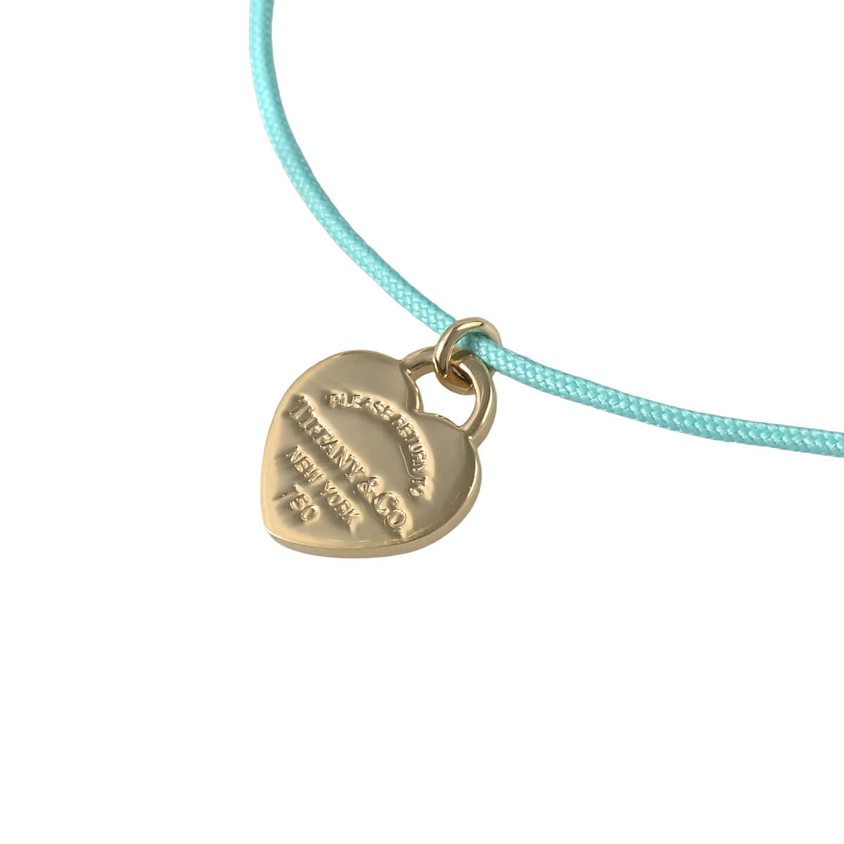 ティファニー TIFFANY＆Co. リターントゥティファニー ハートタグ（ミニ） 再生ポリエステルコードブレスレット（XSMD）オンライン限定の画像