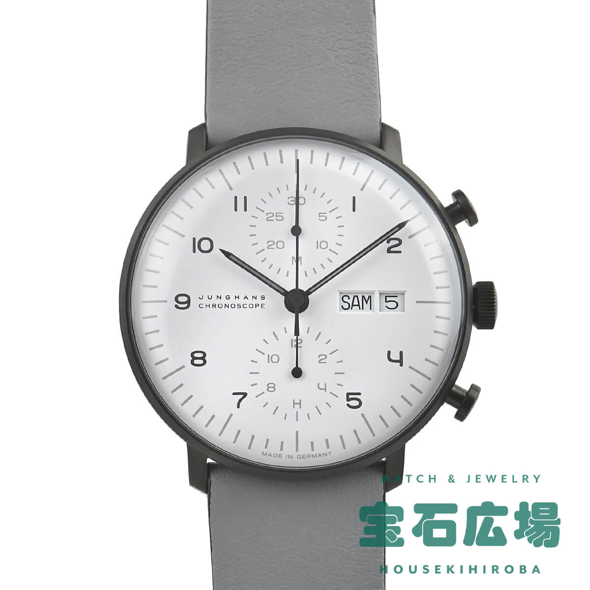 ユンハンス JUNGHANS マックス・ビル クロノスコープ 027/4008.04 新品 メンズ 腕時計