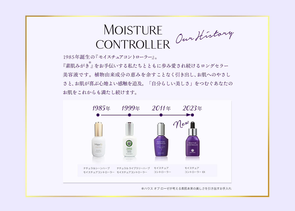モイスチュアコントローラーの歴史