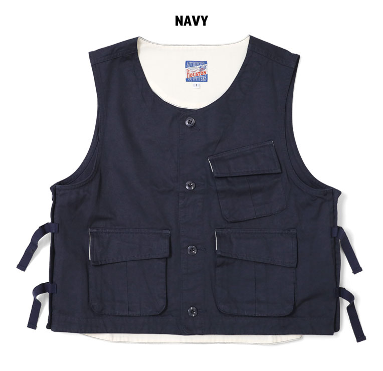 HOUSTON woman / ヒューストン ウーマン 21HL002 U S. ARMY SLAB  SATIN  BDU VEST / スラブサテンベスト -全3色-