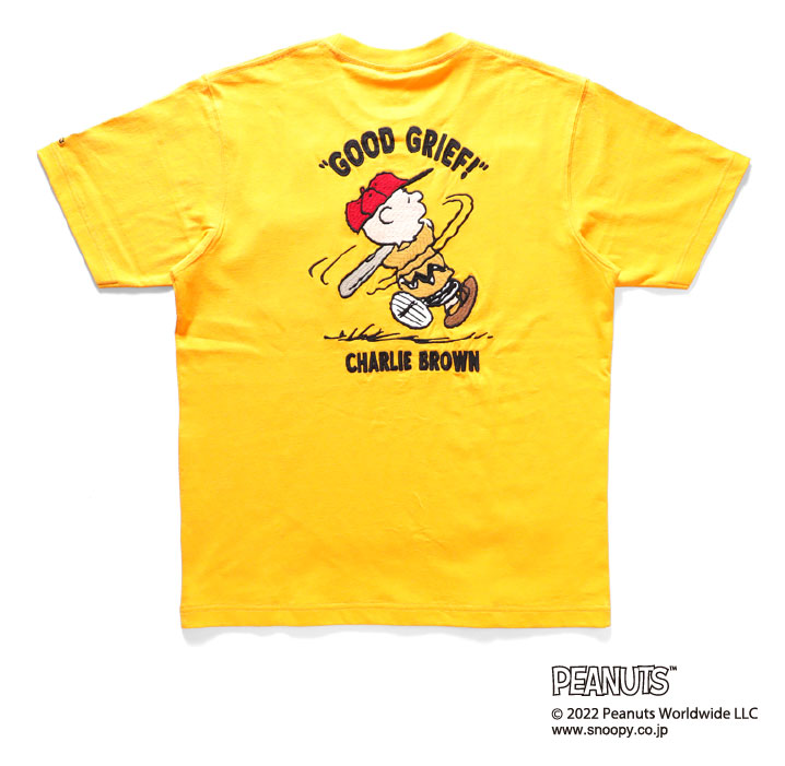 HOUSTON / ヒューストン 22017 HOUSTON×PEANUTS EMB TEE (CH...