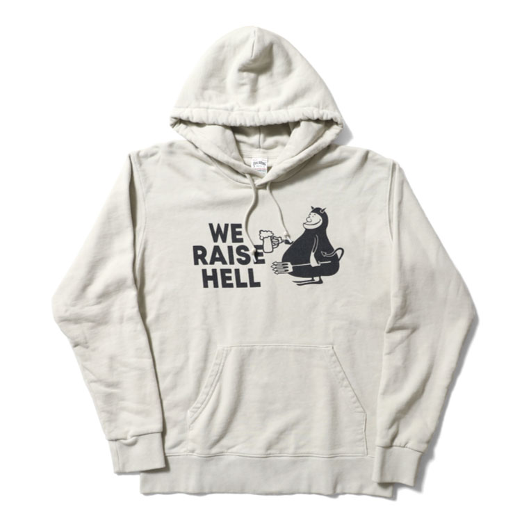 HOUSTON / ヒューストン 22053  PIGMENT PRINT PARKA  (RAISE HELL) / ピグメントプリントパーカー (レイズヘル) -全3色-