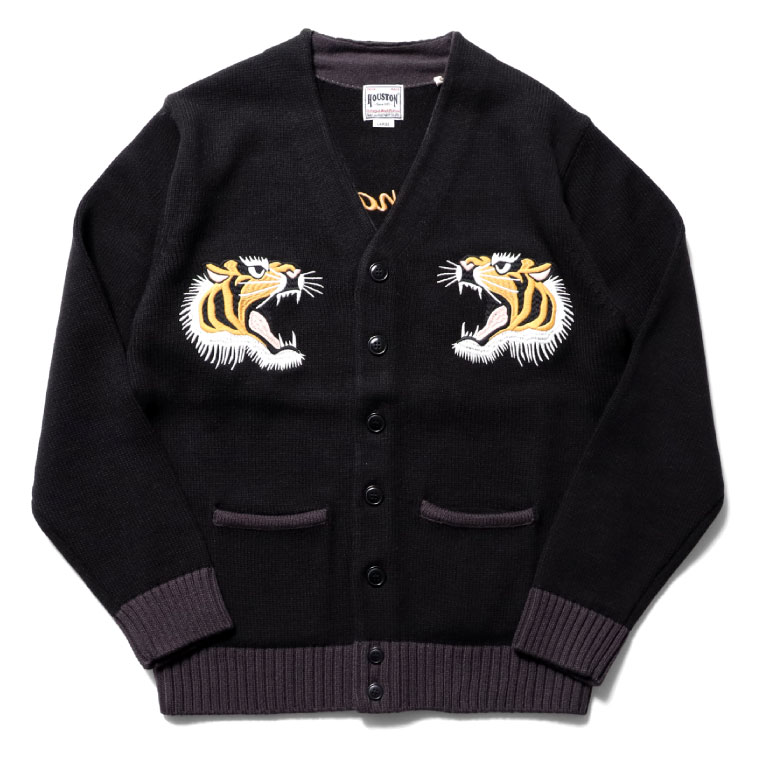 HOUSTON   ヒューストン 22073  SOUVENIR CARDIGAN(MAP)   スーベニアカーディガン(地図) -全2色-