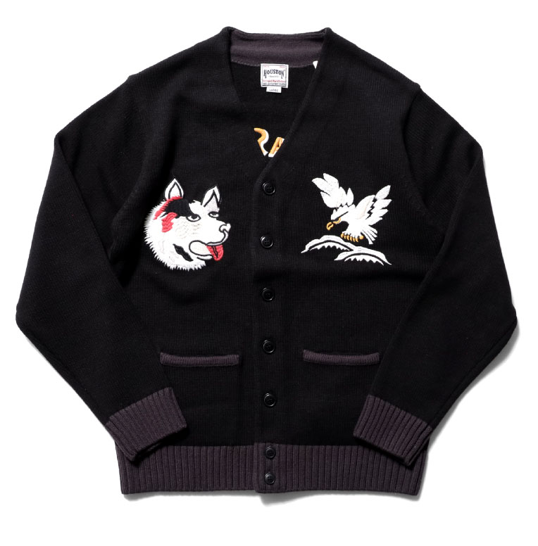 HOUSTON / ヒューストン 22074  SOUVENIR CARDIGAN(ALASKA) / スーベニアカーディガン(アラスカ) -全2色-