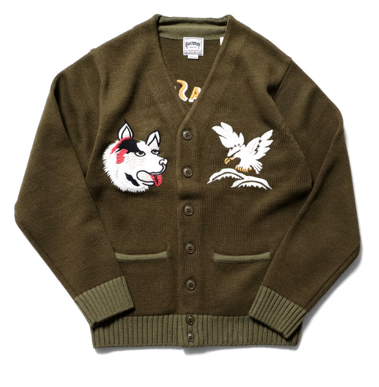 HOUSTON / ヒューストン 22074  SOUVENIR CARDIGAN(ALASKA) / スーベニアカーディガン(アラスカ) -全2色-