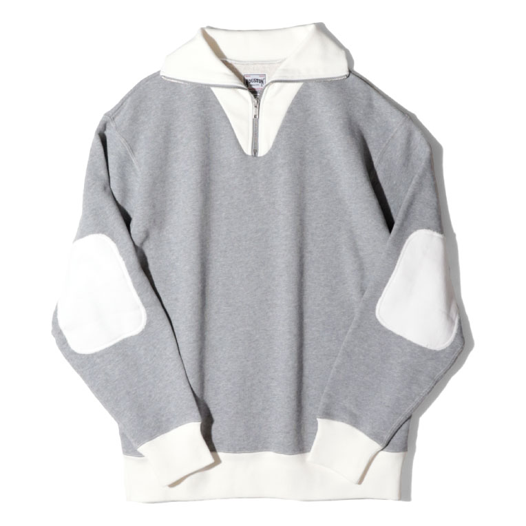 HOUSTON / ヒューストン 22172 HALF ZIP SWEAT / ハーフジップスウェットシャツ -全2色-