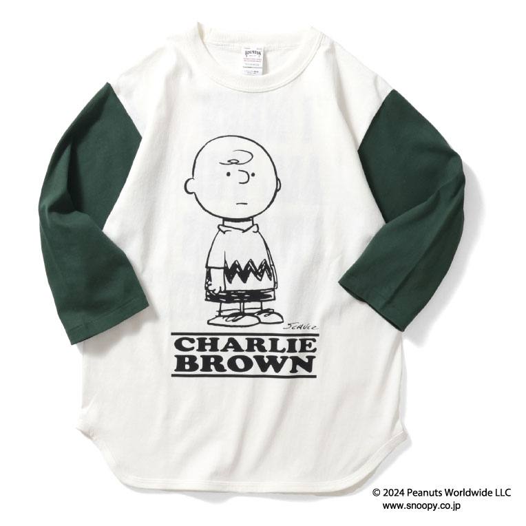 HOUSTON / ヒューストン 22186 PEANUTS BASEBALL TEE (CHARI...