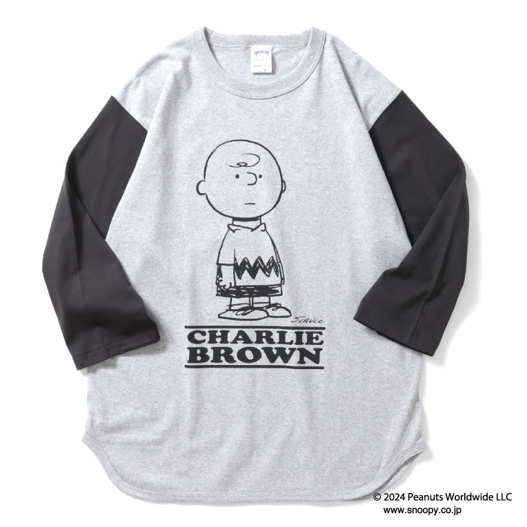 HOUSTON / ヒューストン 22186 PEANUTS BASEBALL TEE (CHARI...