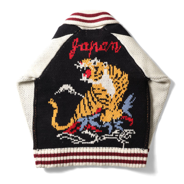 HOUSTON  / ヒューストン 22234 COWICHAN SWEATER (TIGER)/ カウチンニットセーター (虎) -全3色- | HOUSTON | 01