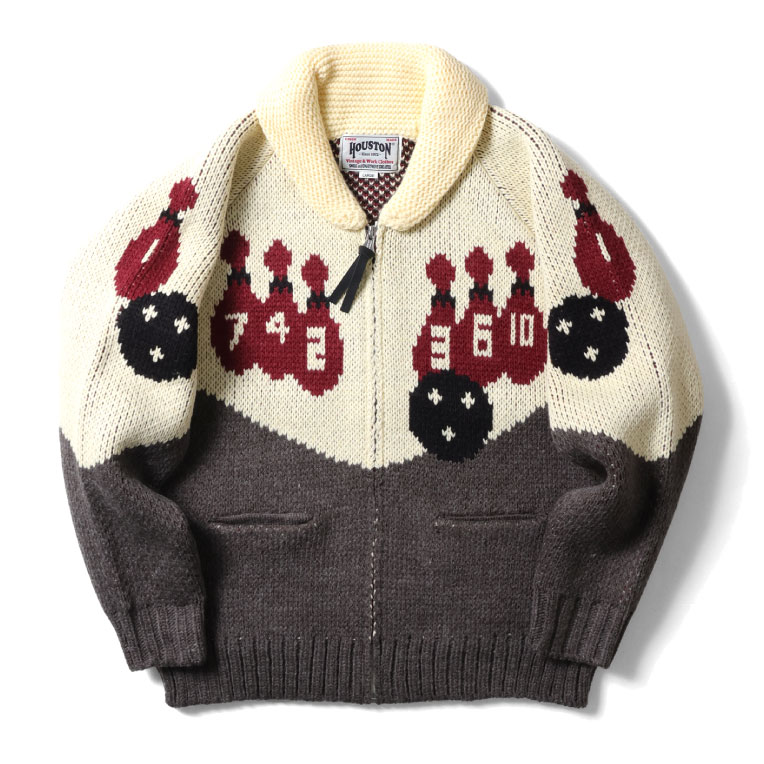 HOUSTON（ヒューストン） 22236 COWICHAN SWEATER (BOWLING)/ カウチン