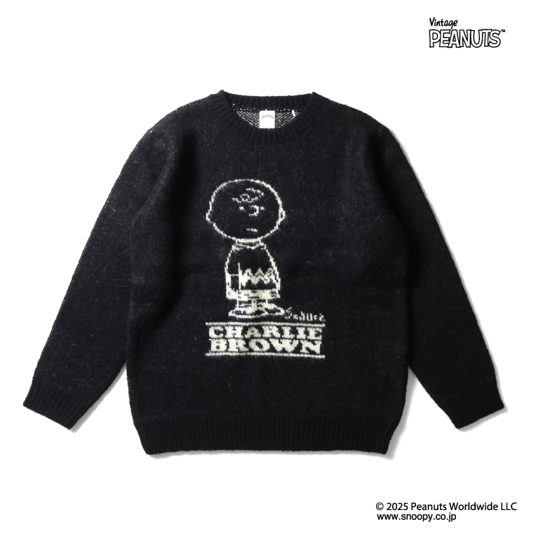 HOUSTON（ヒューストン） 22347 PEANUTS MOHAIR WOOL SWEATER (CHARLIE 