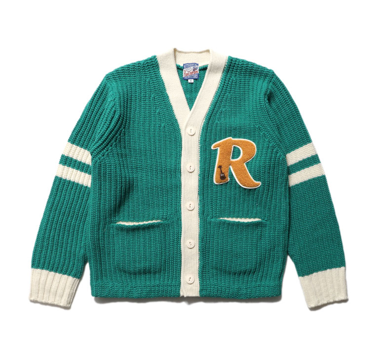 HOUSTON LADIES / ヒューストンレディース 23HL001 LETTERD CARDIGAN