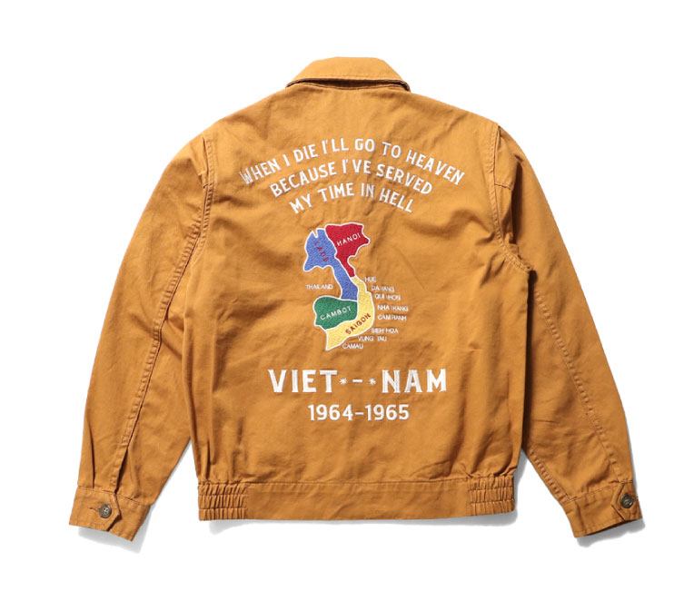 HOUSTON LADIES / ヒューストンレディース 23HL006 VIETNAM JACKET (MAP) / ベトナムジャケット (地図) -全4色-