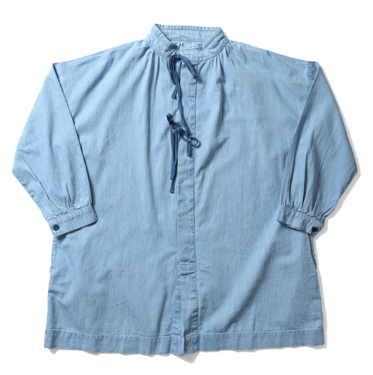 HOUSTON woman / ヒューストン ウーマン 24HL016 DENIM SWISS ARMY SHIRT / デニムスイスアーミーシャツ -全2色-｜houston-1972｜03