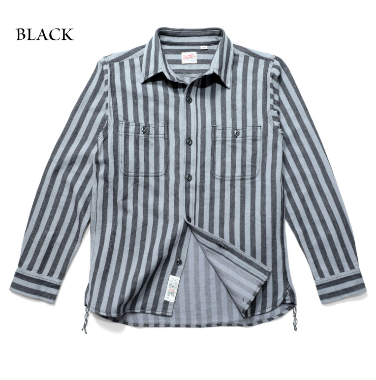 HOUSTON / ヒューストン 40768 WIDE STRIPE VIYELLA SHIRT / ワイドストライプビエラシャツ -全2色- : 40768:HOUSTON OFFICIAL ONLINE STORE - 通販 - Yahoo!ショッピング