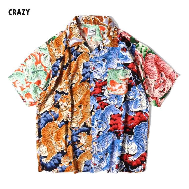 HOUSTON 百虎アロハ　crazy HOUSTON / ヒューストン 41022 ALOHA SHIRT(百虎) / アロハシャツ -全8