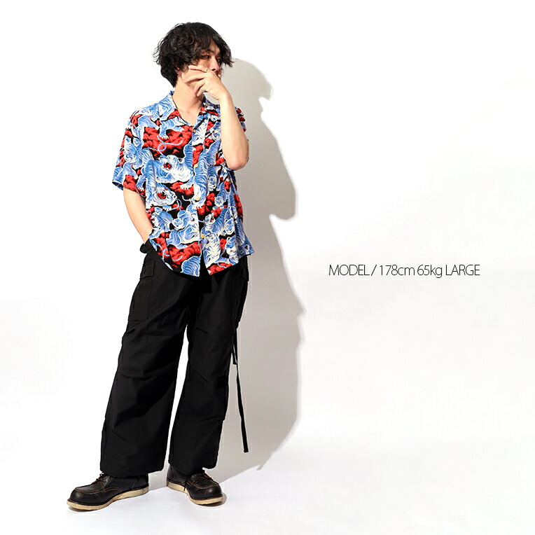HOUSTON / ヒューストン 41022 ALOHA SHIRT(百虎) / アロハシャツ -全8
