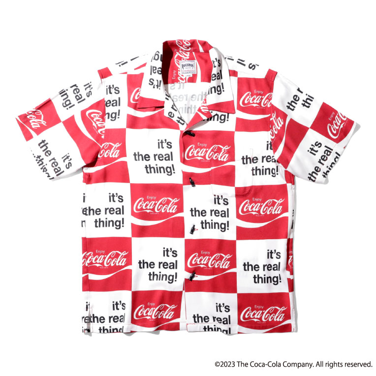 HOUSTON / ヒューストン 41030 COCA-COLA ALOHA SHIRTS(it&apos;s...