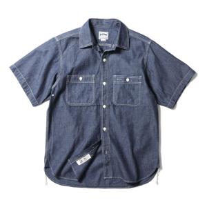 HOUSTON  / ヒューストン 41084 USA COTTON CHAMBRAY S/S WO...