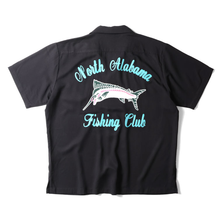 HOUSTON  / ヒューストン 41095 BOWLING SHIRT (FISHING CLUB) / ボウリングシャツ -全3色-｜houston-1972｜02