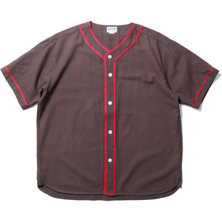 HOUSTON / ヒューストン 41124 COTTON LINEN BASEBALL SHIRT