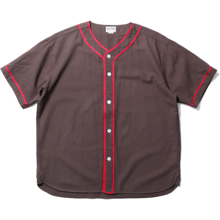 HOUSTON  / ヒューストン 41124 COTTON LINEN BASEBALL SHIR...