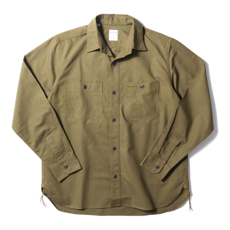 HOUSTON  / ヒューストン 41133 OXFORD L/S WORK SHIRT / オックスフォード長袖ワークシャツ -全6色-｜houston-1972｜05