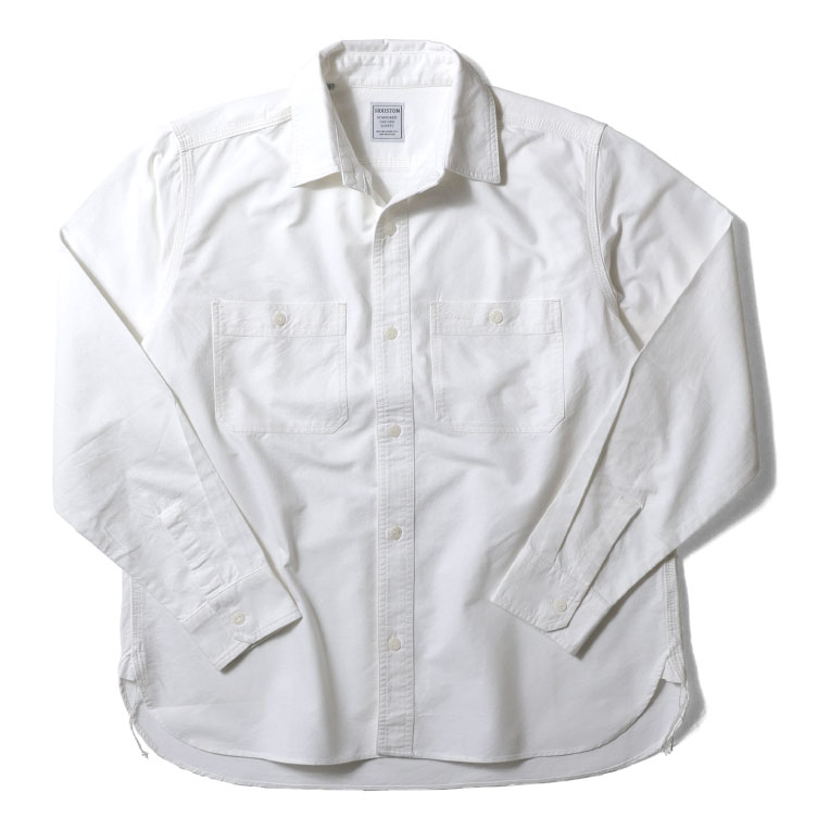 HOUSTON  / ヒューストン 41133 OXFORD L/S WORK SHIRT / オックスフォード長袖ワークシャツ -全6色-｜houston-1972｜07