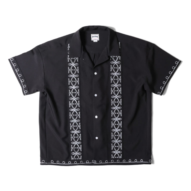 HOUSTON  / ヒューストン 41137 CORD EMBROIDERY S/S SHIRT ...