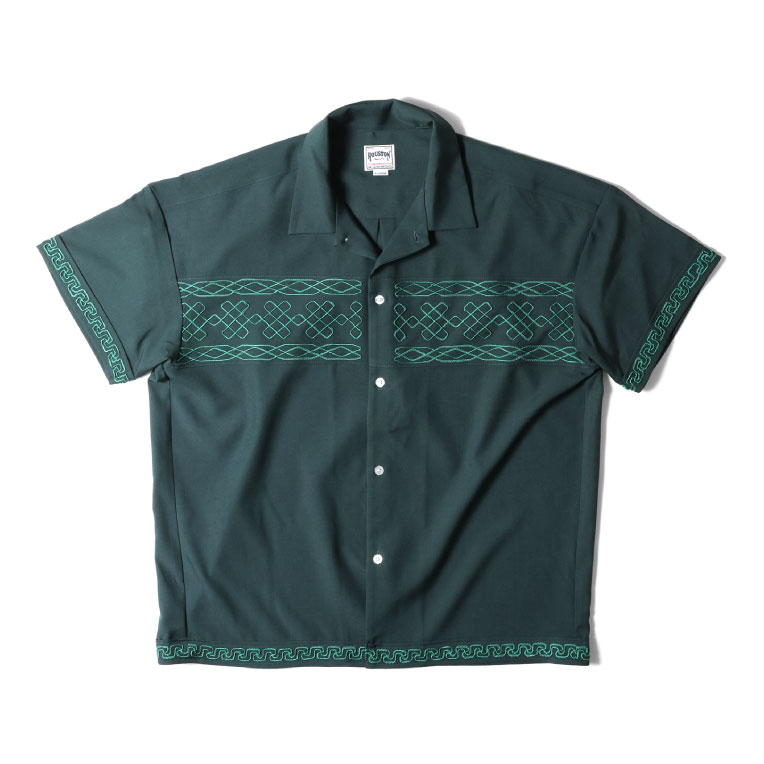 HOUSTON  / ヒューストン 41138 CORD EMBROIDERY S/S SHIRT ...